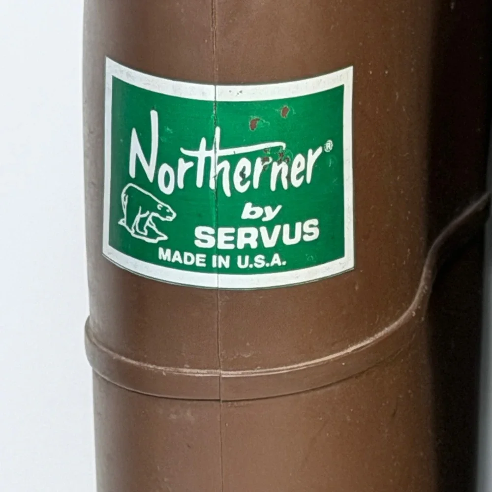 Northerner by Servus Brown Rubber Rain Boots Waterproof Work Made in USA Mens 5